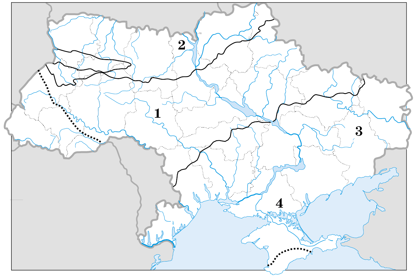 Контурна карта україни